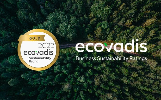 La Ircop Spa è fiera di ricevere la “Medaglia EcoVadis Gold”, per la responsabilità di impresa e gli acquisti sostenibili.